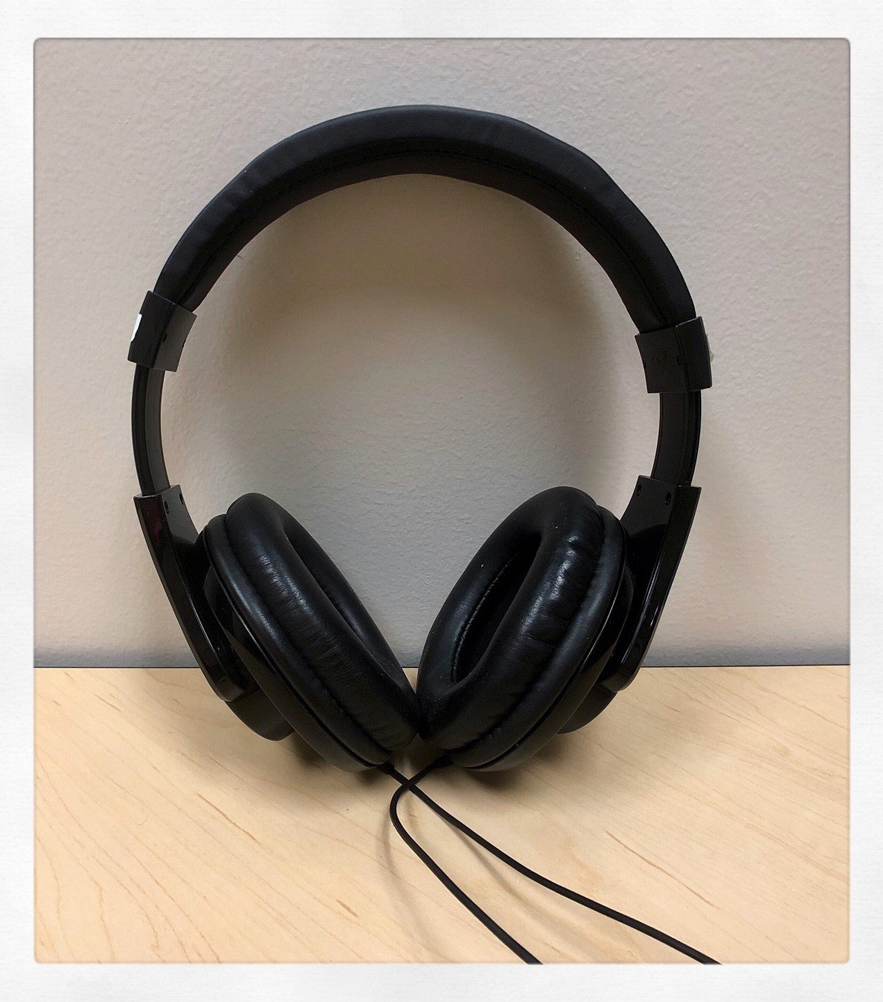 Headphones at the music library
