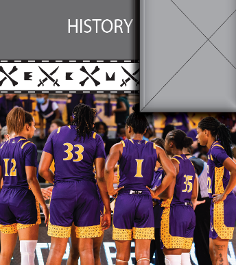 Members of East Carolina University's women's basketball team