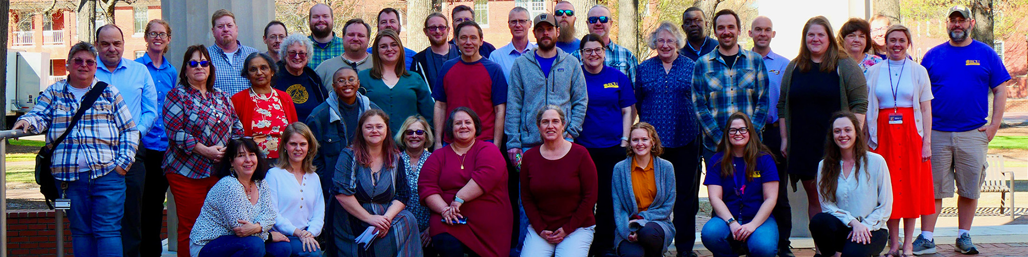 Group photo from ECU main campus library staff development day, March 2023.