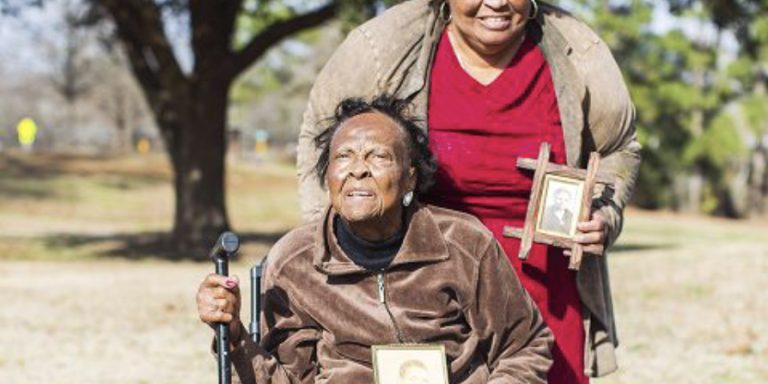 Lucille W. Gorham and her daughter Lucille Gorham Sayles shared photos and memories with Joyner's 