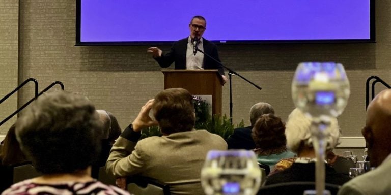 A photo from the Friends 2023 Spring Banquet featuring author Wiley Cash. (Photo by Heather White)
