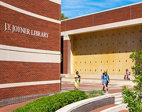 J.Y. Joyner Library exterior